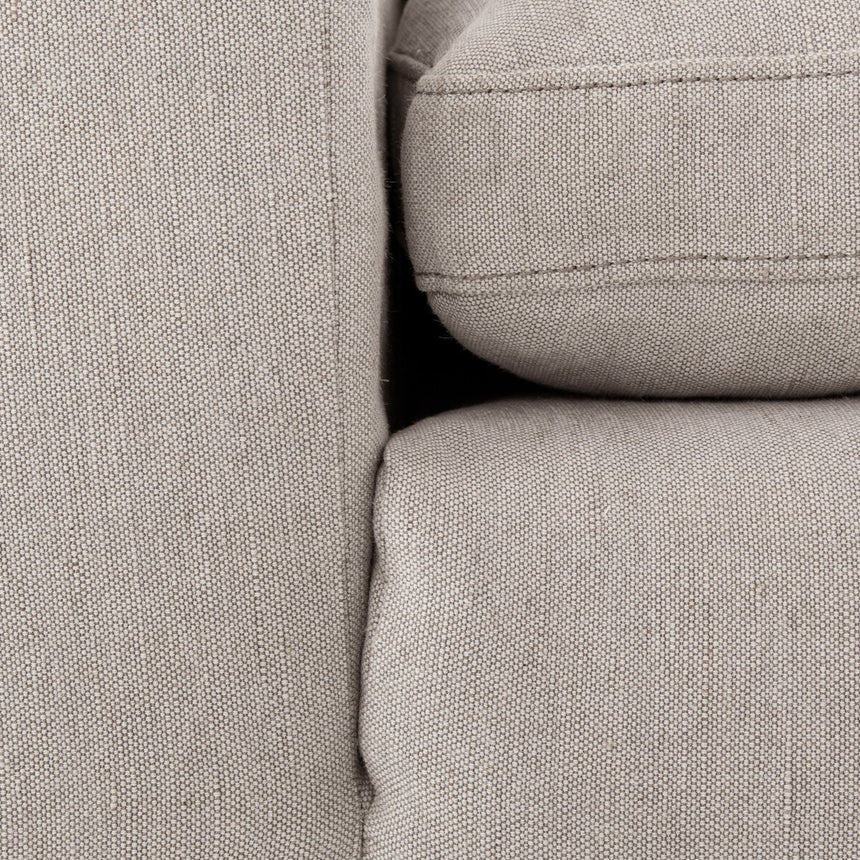 PLUME SOFA HEATHER TWILL PEWTER | 245 x 101.50 x 87 CM.