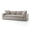 PLUME SOFA HEATHER TWILL PEWTER | 245 x 101.50 x 87 CM.