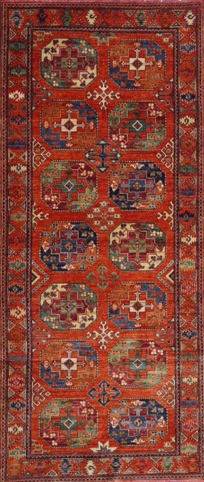 KHIVA HAND MADE CARPET | 2.9 x 1.25 M.