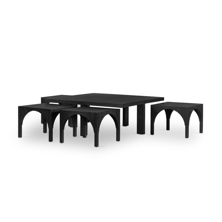 AMARA COFFEE TABLE TBL W-NESTING ARCH STLS | 120 x 120 x 46.5 CM.