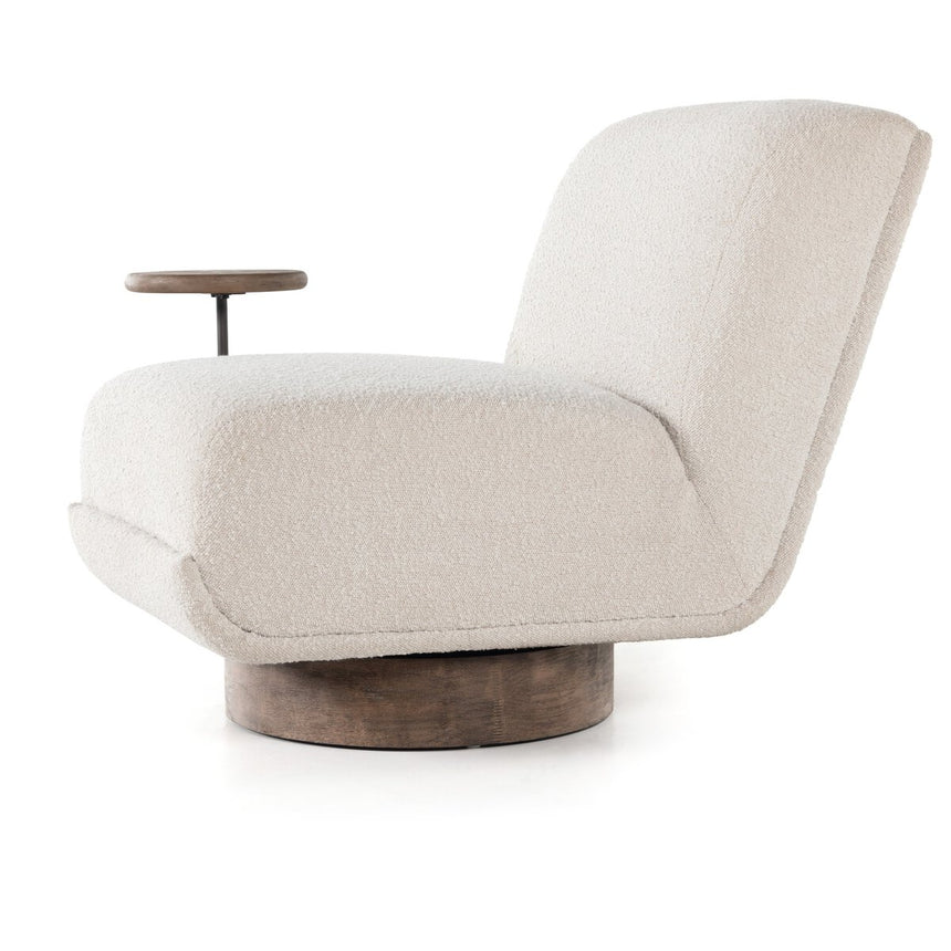 BRONWYN SWIVEL CHAIR + SIDE TABLE | 66 x 99 x 80 CM.