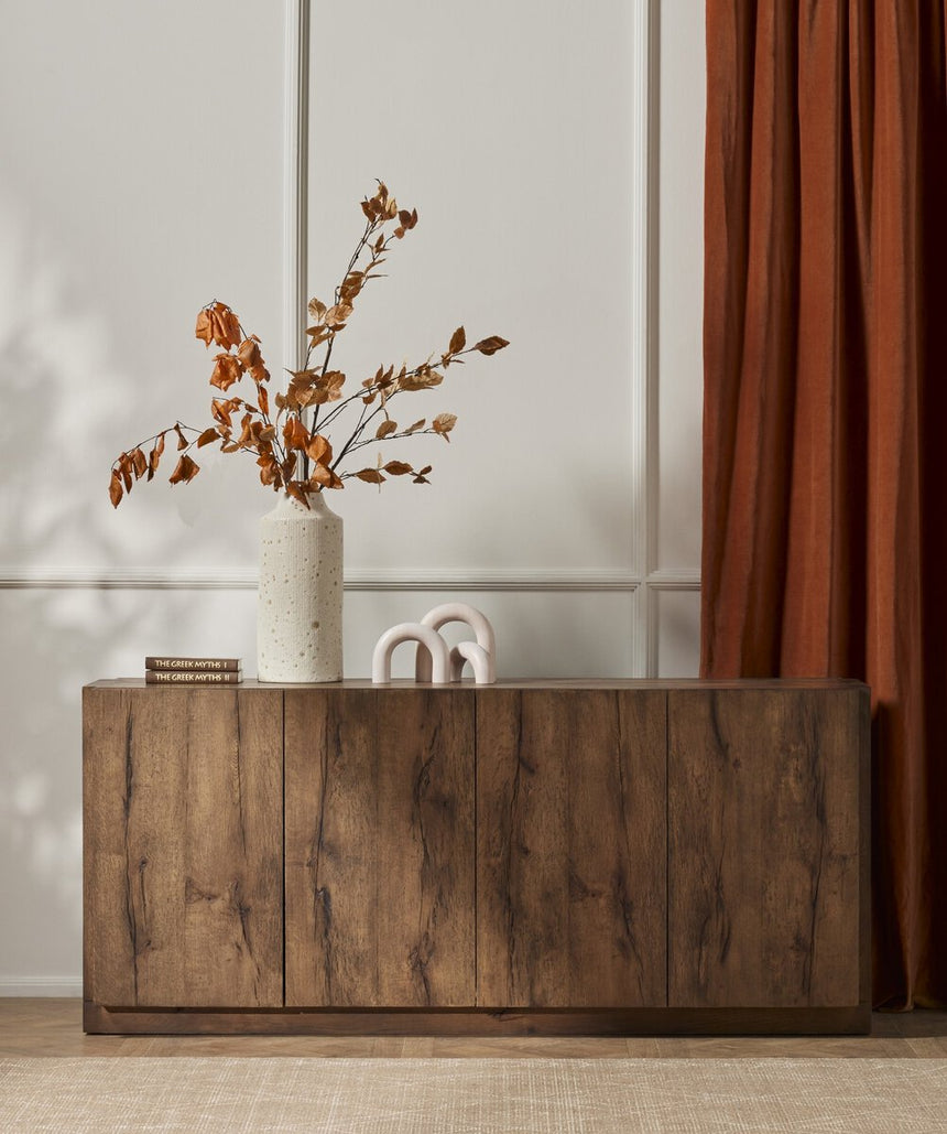 PERRIN SIDEBOARD RUSTIC FAWN VENEER | 190.5 x 50.8 x 84.45 CM.