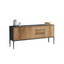 MASK DRESSER OLD TEAK WOOD |  200 x 45 x 90 CM.