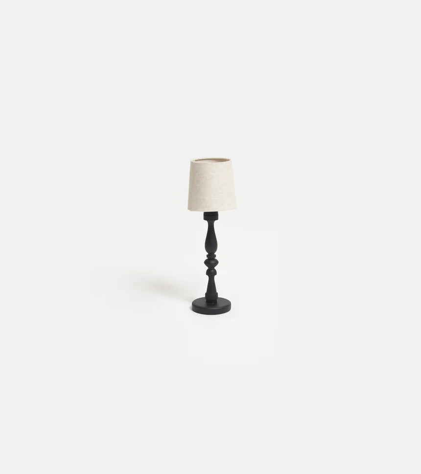 PETITE CANDLE LAMP & SHADE-BLACK